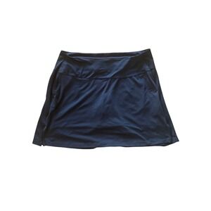 Nike Dri-FIT Womens XL Navy Blue Athletic Golf Tennis Skort Standard Fit Pockets